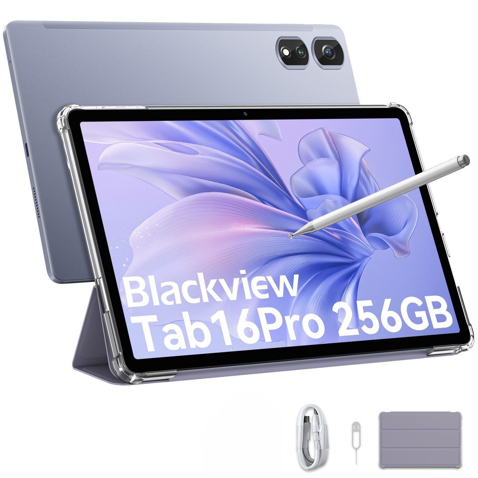 blackview Tab16Pro(8+256) Dual-SIM 4G LTE incl. Stift/Hülle Tablet (11", 256 GB, 4G LTE, FHD Display, 7700mAh Akku, Android 14, mit schutzhülle/Stift)
