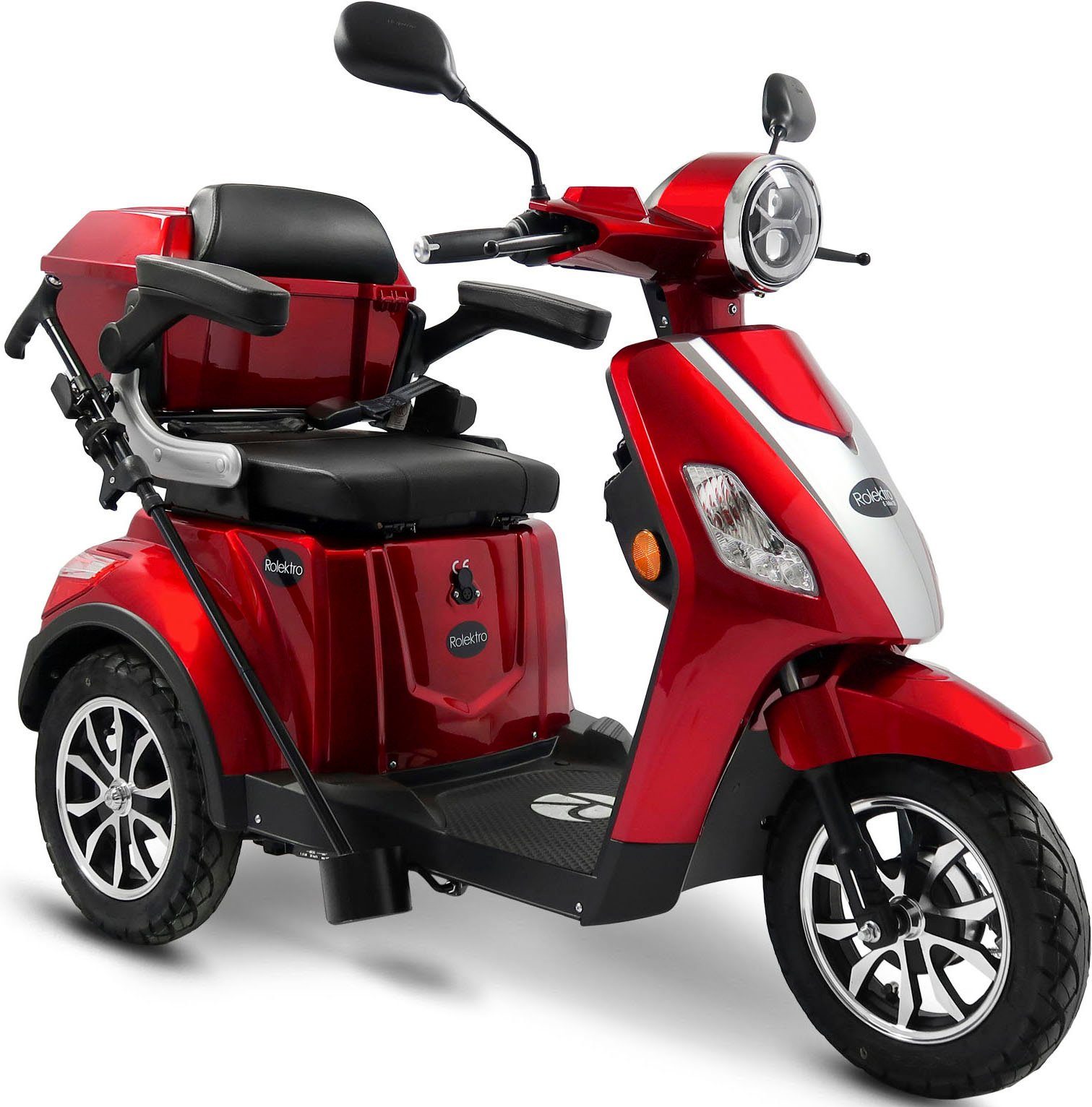 Rolektro Elektromobil Rolektro E-Trike 15 V.3 Lithium, 1000 W, 15 km/h, (mit Topcase)