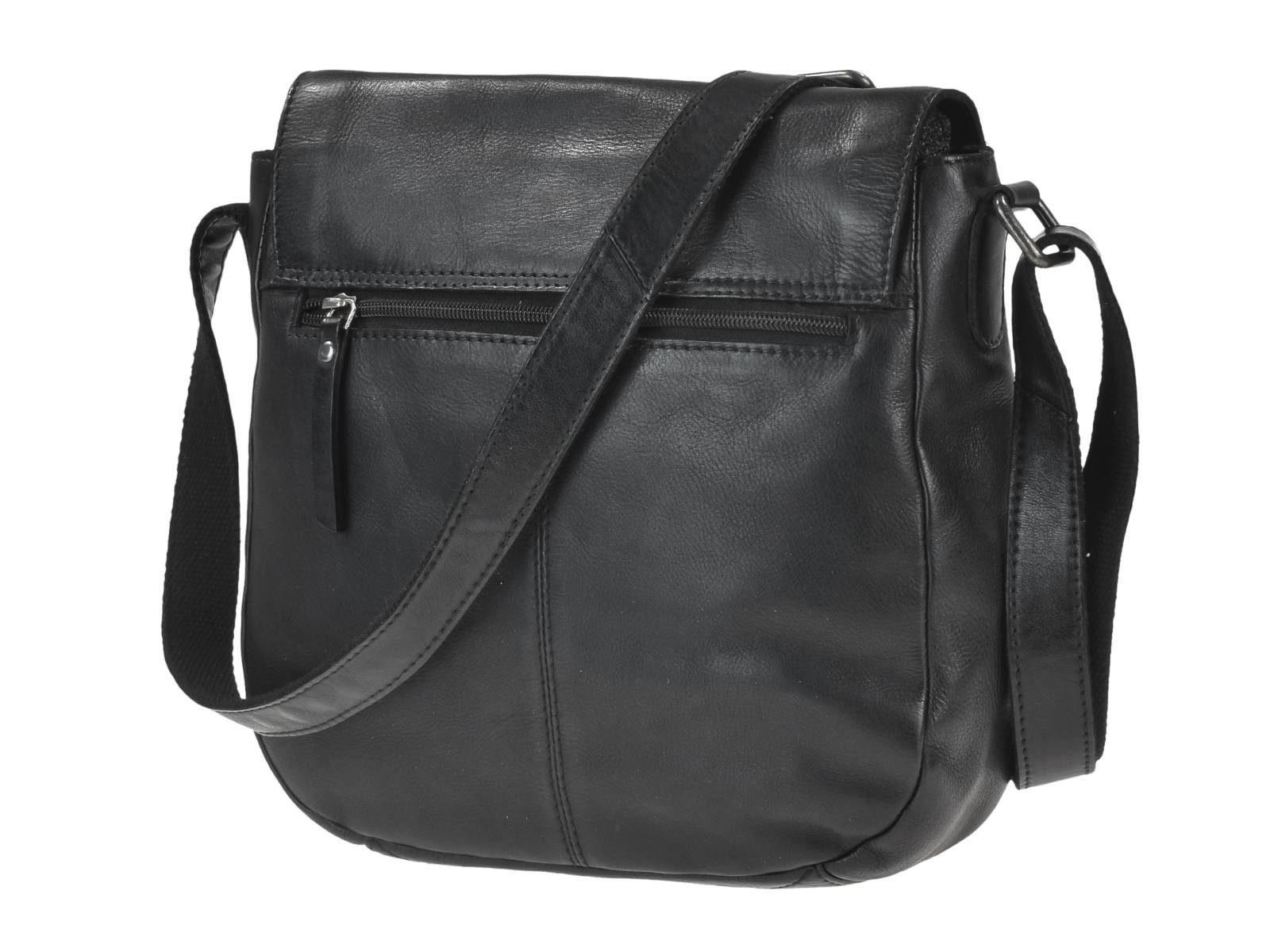 Greenburry Umhängetasche "Colombiana" Leder Damentasche kleine Schultertasche, Hauptfach 24x21cm, Schultergurt max. 145cm