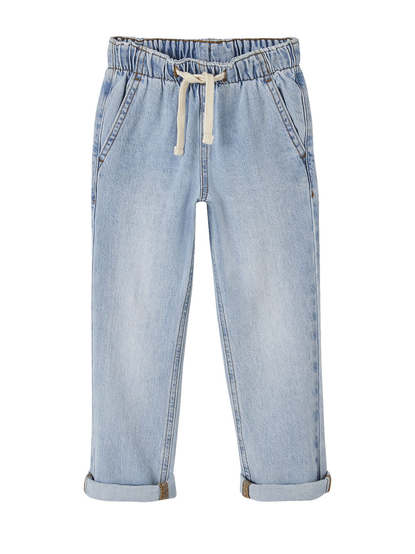 vertbaudet Weite Jeans Weite Jungen Jeans mit Dehnbund Bundweite verstellbar