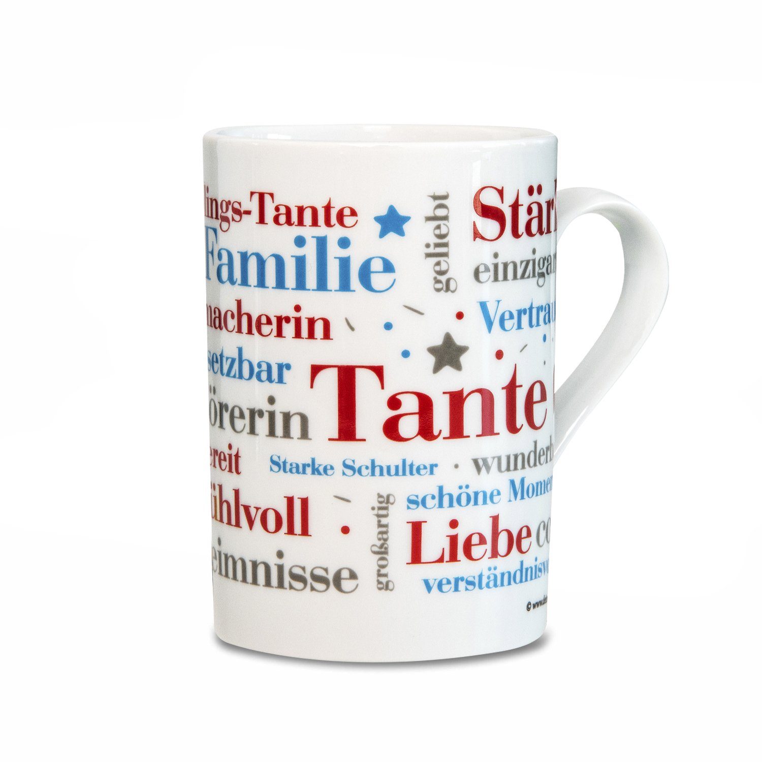 Tante Wörter Deine Wörter, Porzellan Tasse Kaffeebecher