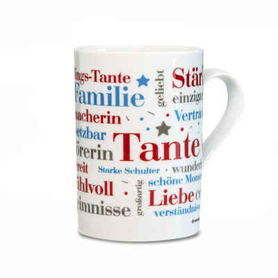 Deine Wörter Tasse Kaffeebecher Tante Wörter, Porzellan
