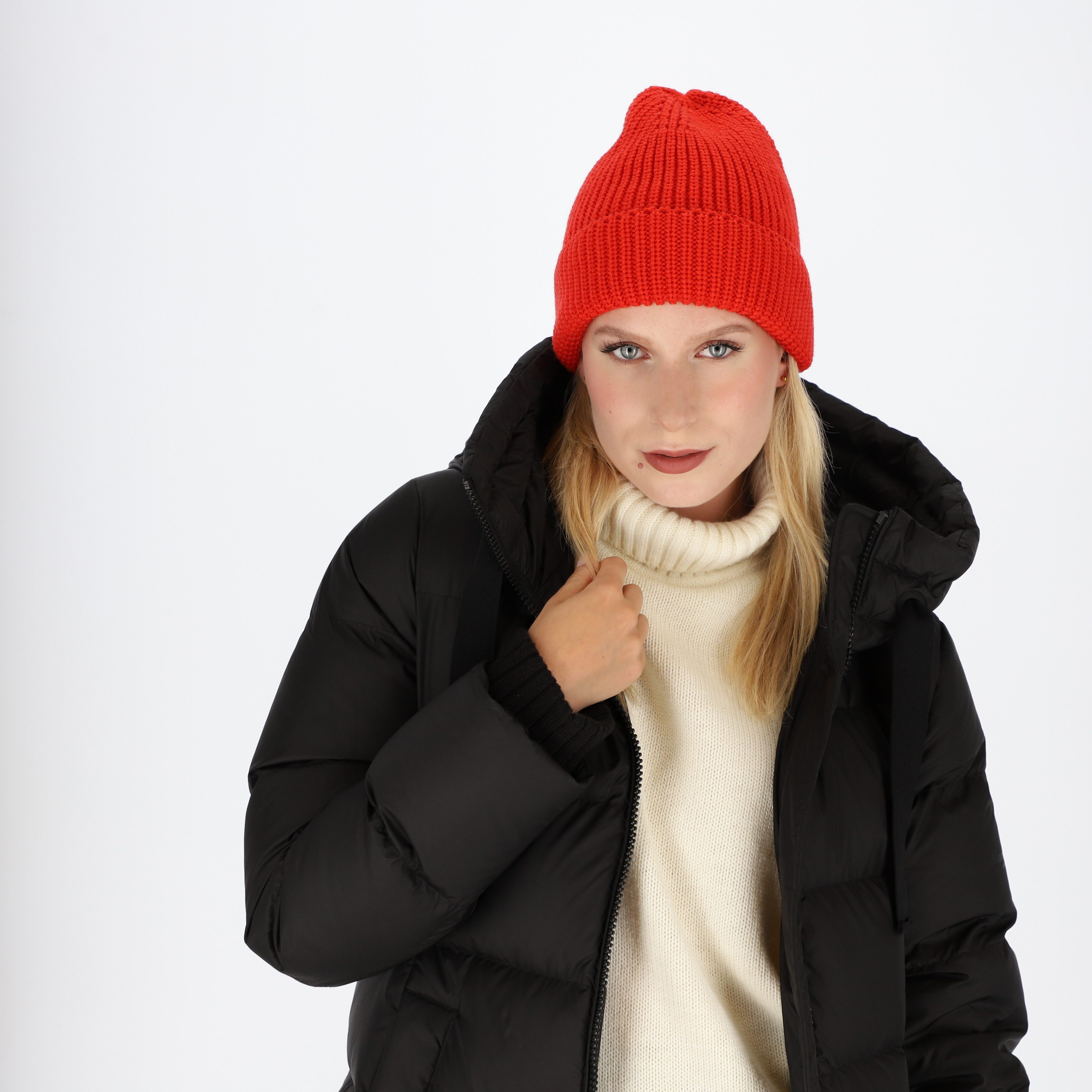 halsüberkopf Accessoires Strickmütze mit Rippe und günstig online kaufen