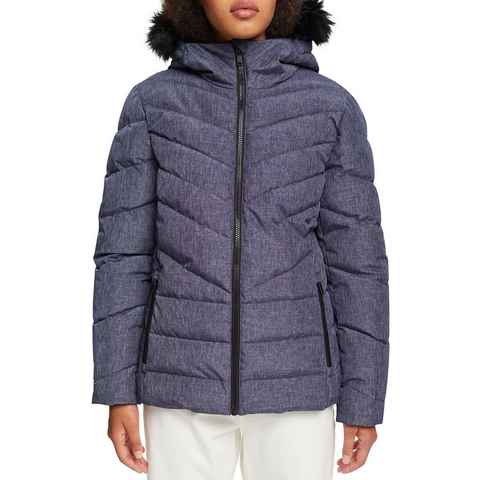 edc by Esprit Steppjacke mit abnehmbarer Webfellblende