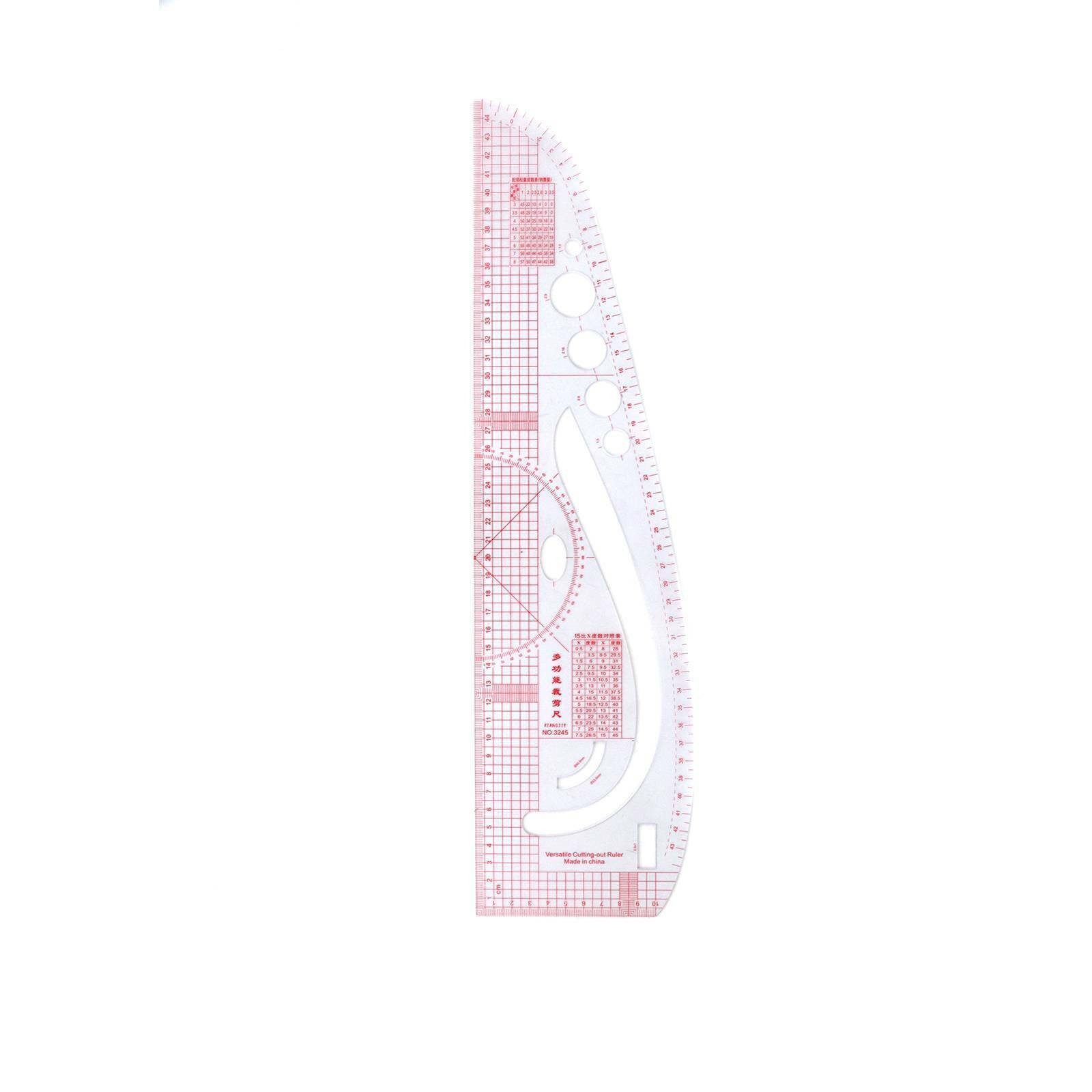 Youyijia Zeichenlineal kurvenlineal Schneiderbedarf Schneiderlineal,7 Pieces