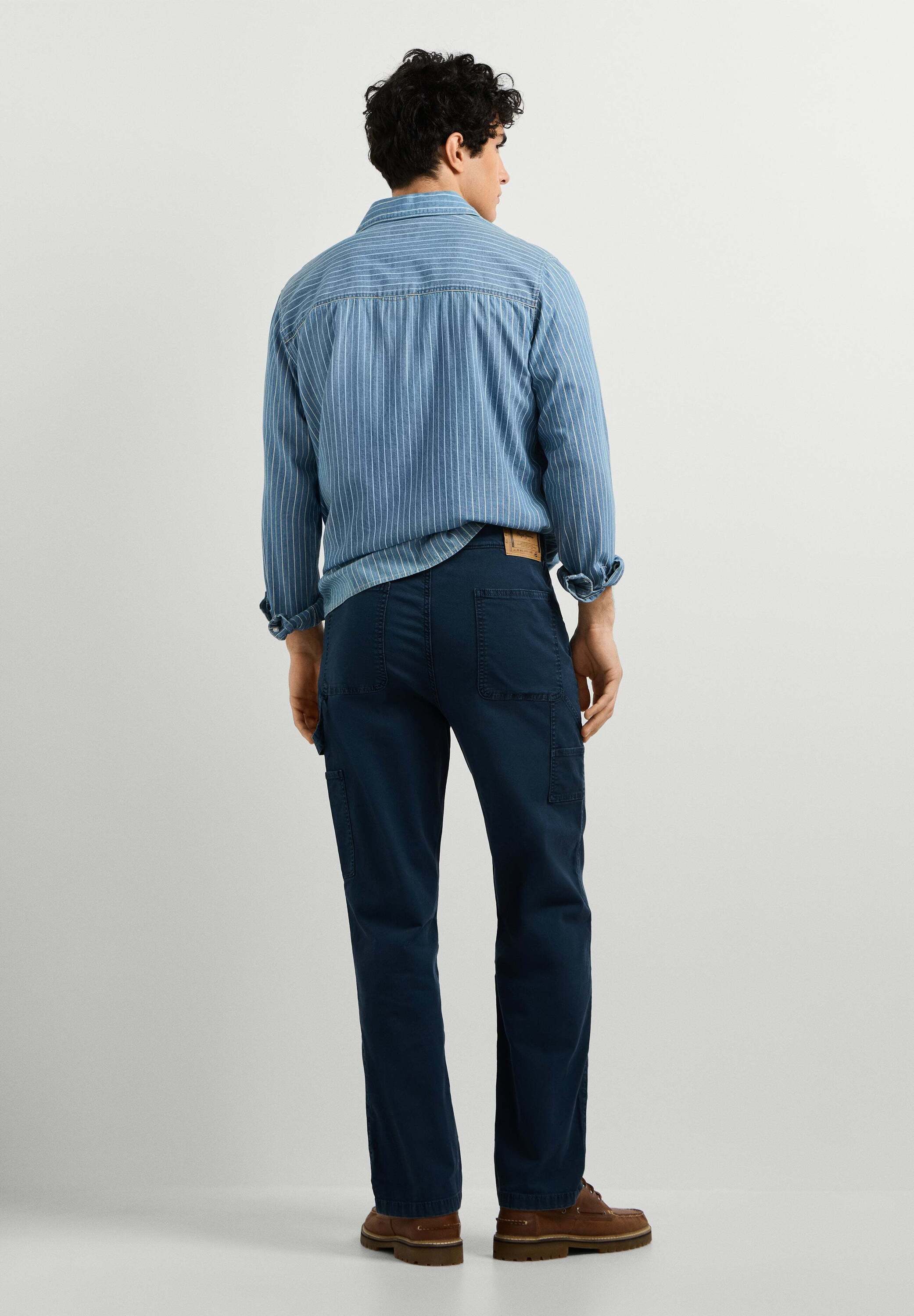 Pepe Jeans Funktionshose trousers RELAXED WASHED CARPENTER CANVAS PANT
