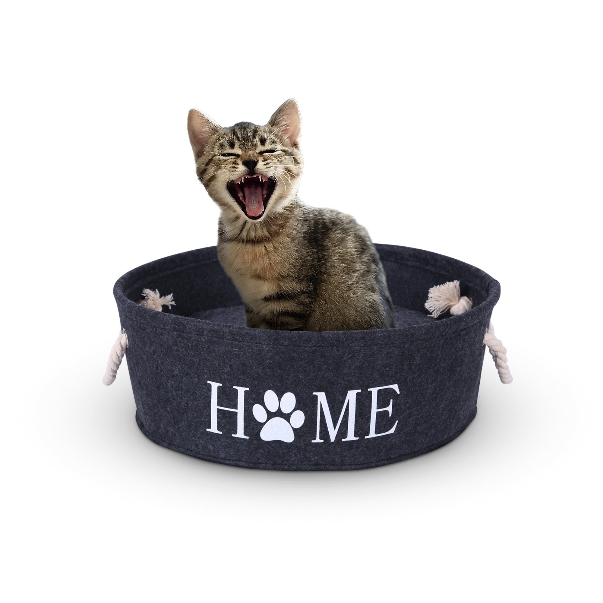 Bestlivings Tierbett Katzenkorb Ø40cm + Kissen, Katzenbett - Katzenschlafpl günstig online kaufen