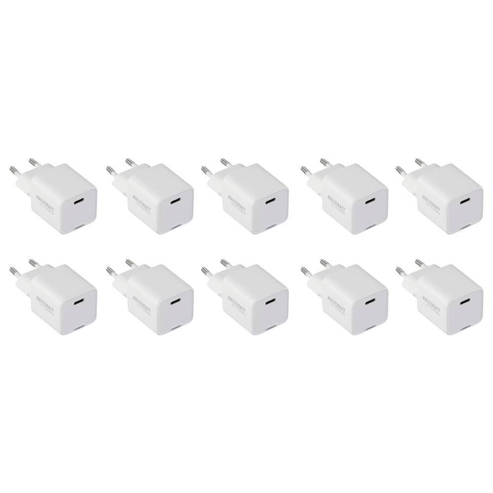 VOLTCRAFT USB-Ladegerät GaN 20 W x 10 Stück VC-16675790 USB-Ladegerät (GaN)