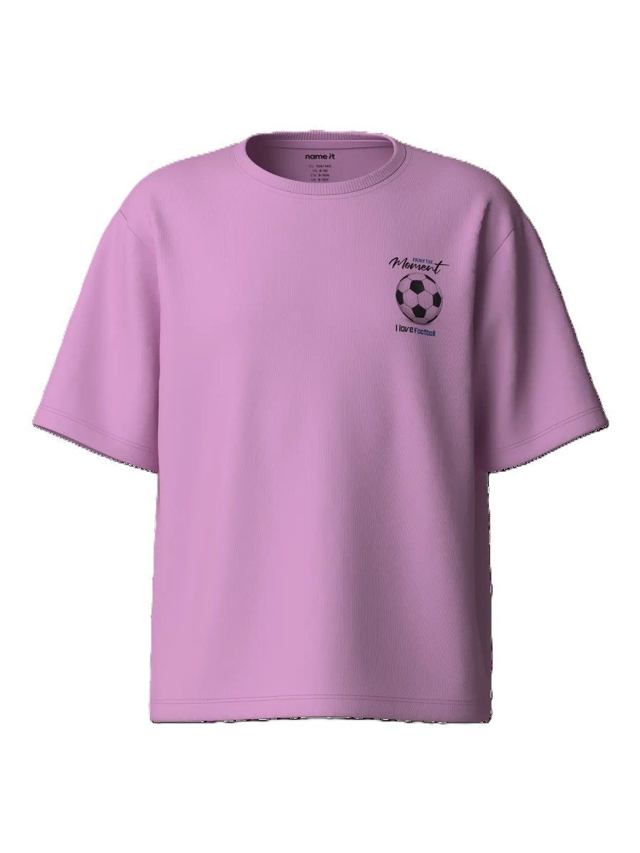 Name It T-Shirt NKFHANJA (1-tlg) großer Rückendruck mit Glitzer