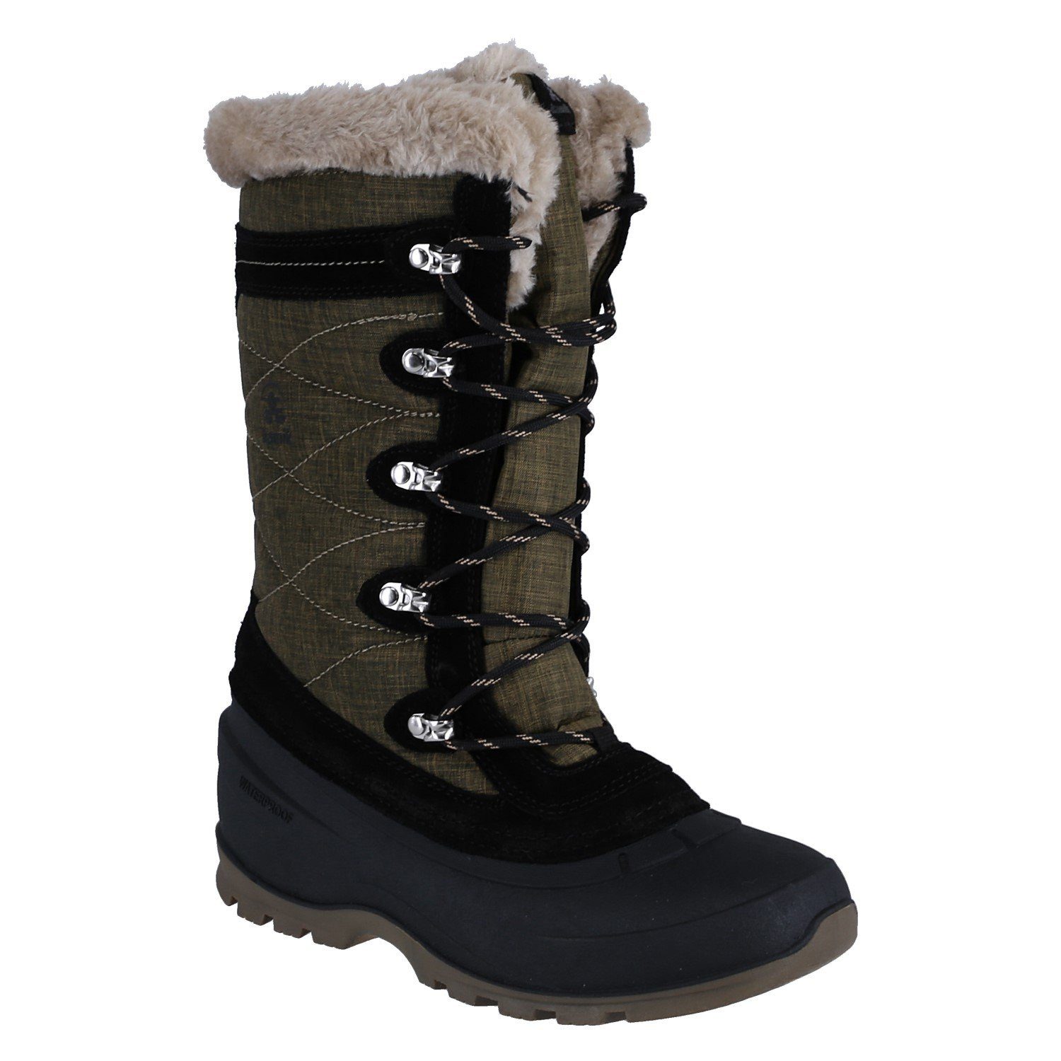 Kamik Snovalley 4 (Wildleder, wasserdicht) olivegrün Damen Winterstiefel