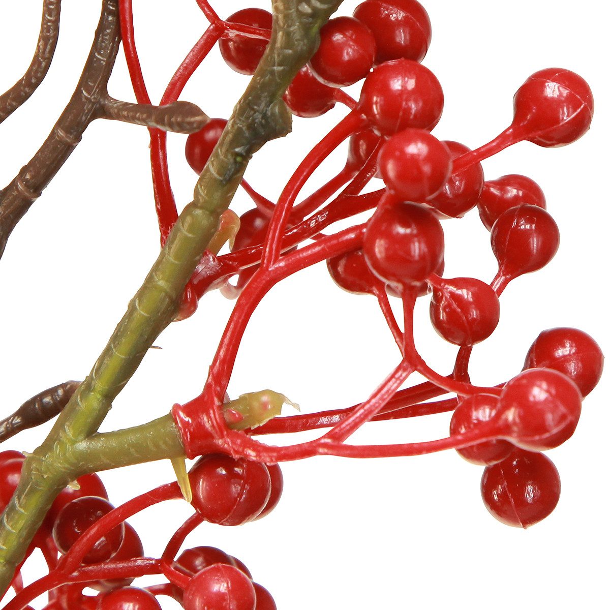 Künstliche Zimmerpflanze Beerenzweig Künstliche Rote Beeren günstig online kaufen