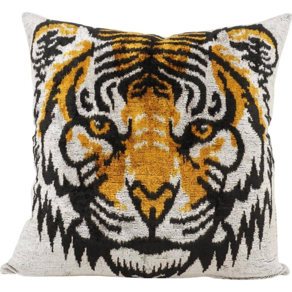 Thanks, A LOT Kissenhülle Thanks A LOT Kissenhülle Silk-Velvet Tiger Schwarz-Orange 50 x 50 cm