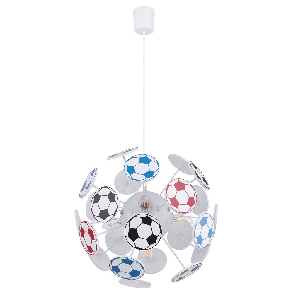 etc-shop LED Pendelleuchte, Leuchtmittel inklusive, Warmweiß, Kinder Decken  Pendel Leuchte Fußball Spiel Zimmer Jungen Hänge