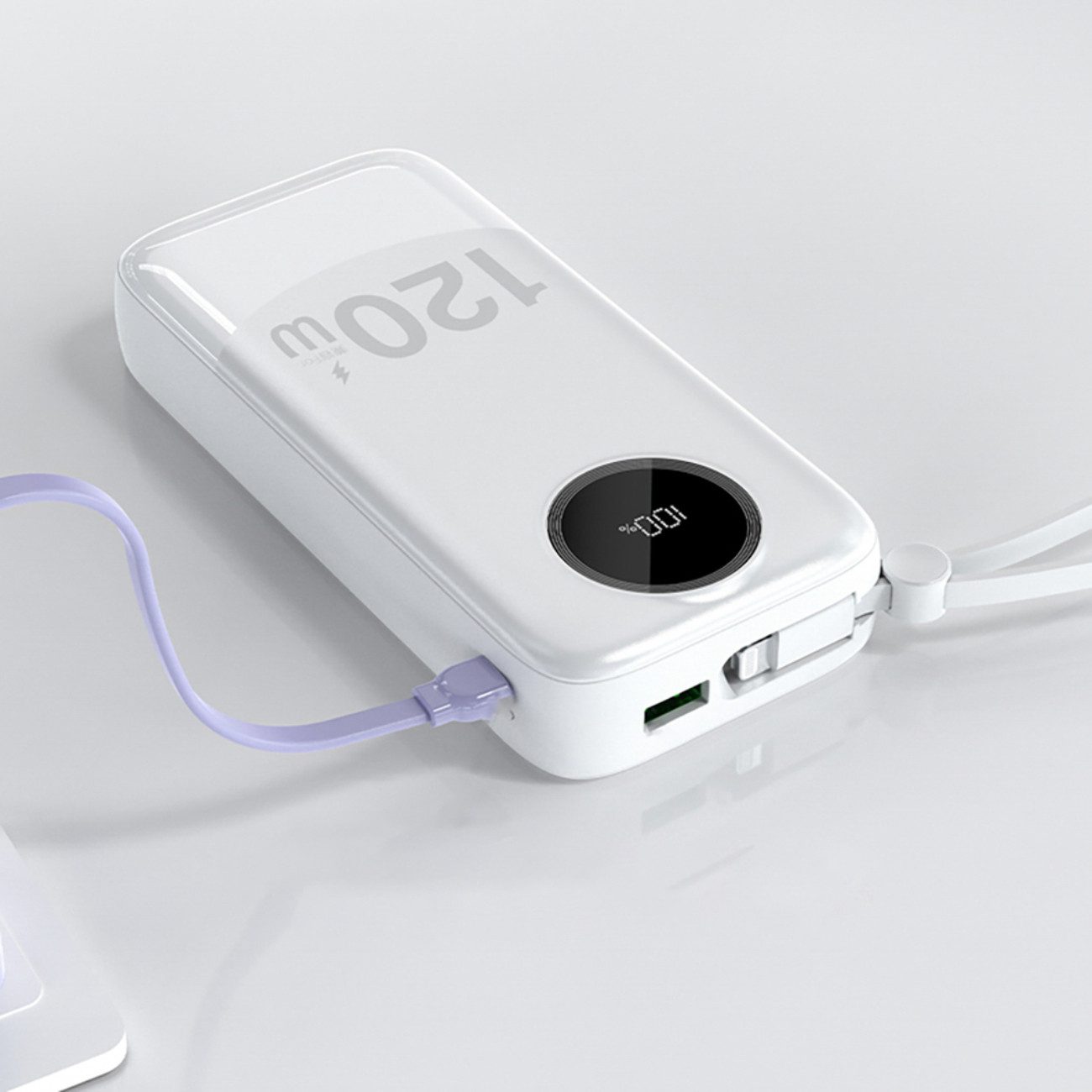 Dudao K13Pro Powerbank 20000 mAh (5, 9, 12 V), Powerbank mit LED-Anzeige und 4 Ladeanschlüssen