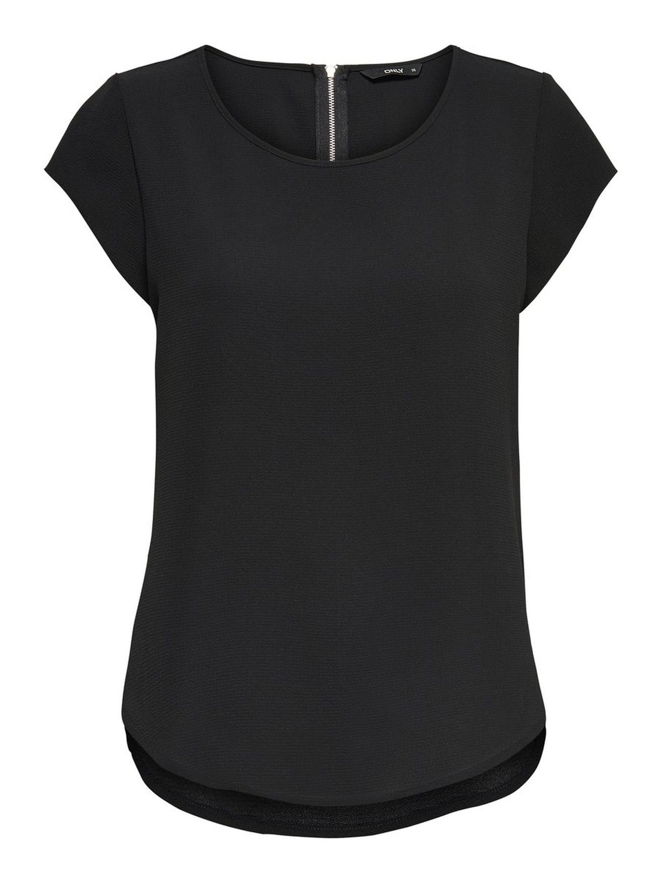 ONLY Blusenshirt Einfarbige Kurzarm Oberteil ONLVIC günstig online kaufen