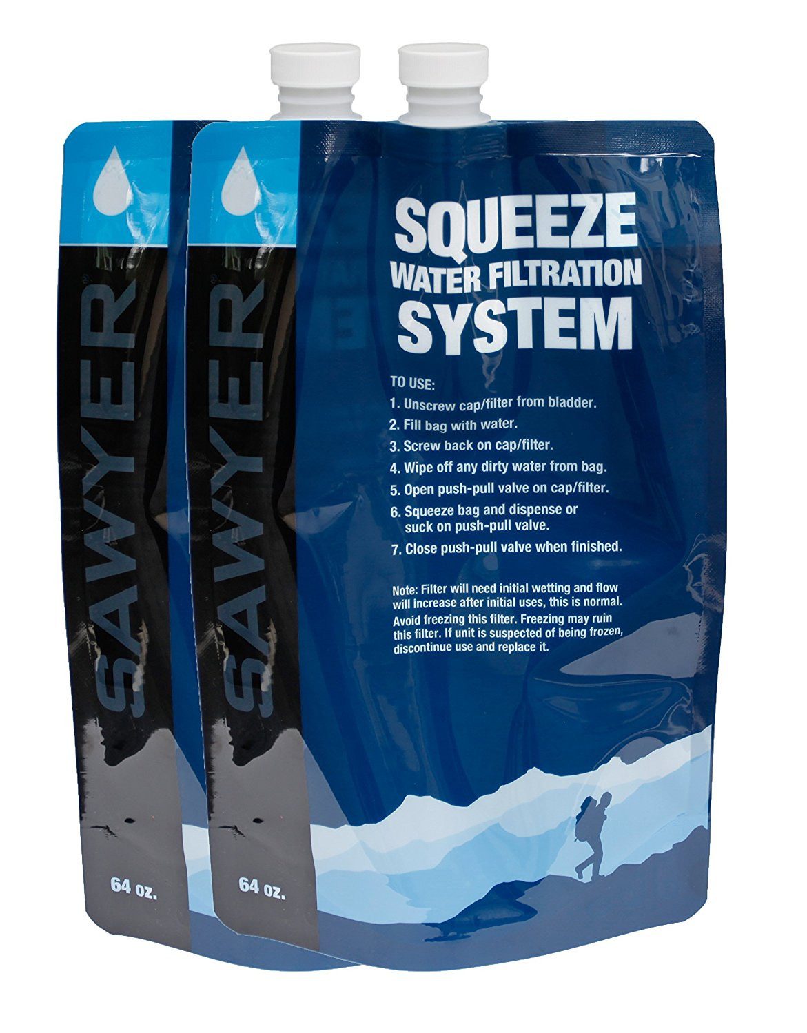 Sawyer Wasserfilter Sawyer® 2 Liter Ersatzbeutel Set 2er Pack