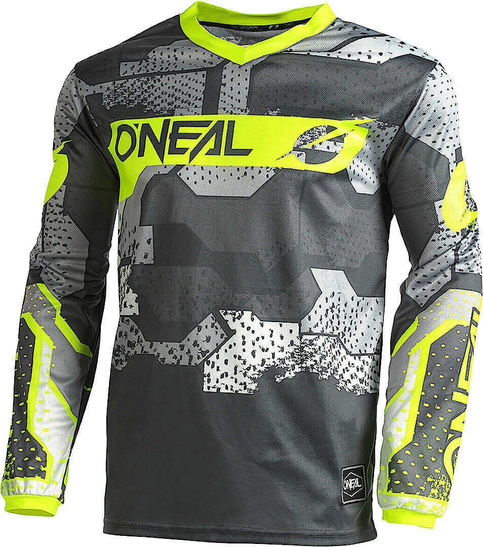 O’NEAL Motorradjacke Element Camo V.22 Motocross Jersey Black/Grey/Yellow