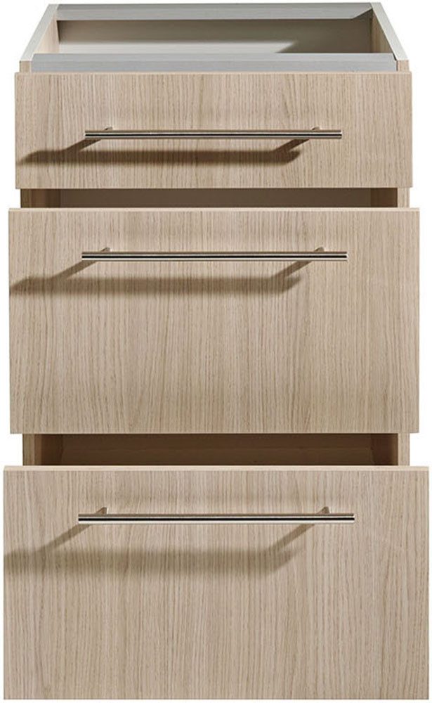 wiho Küchen Unterschrank Filo 50 cm breit, mit 2 großen Auszügen ohne Arbeitsplatte