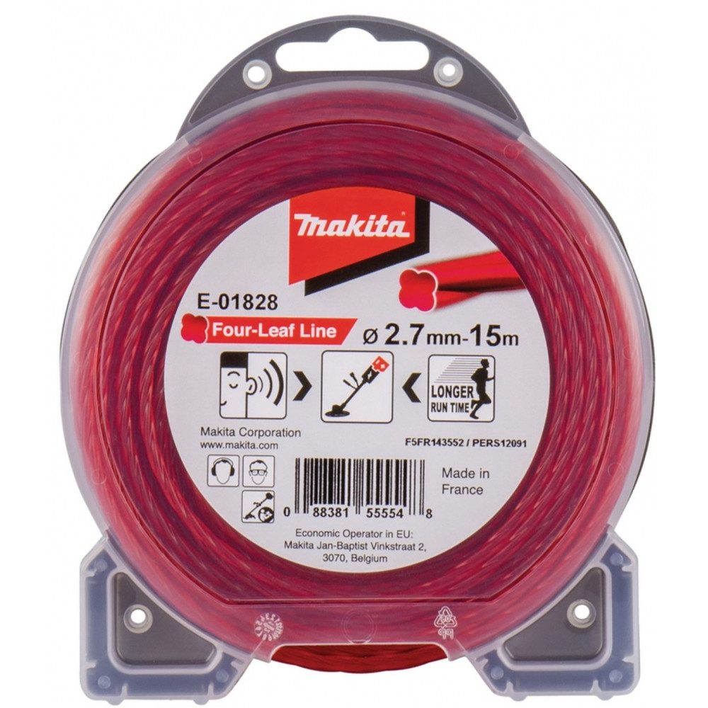 Makita Триммерная леска E-01828 Four-Leaf Line - Триммерная леска - rot