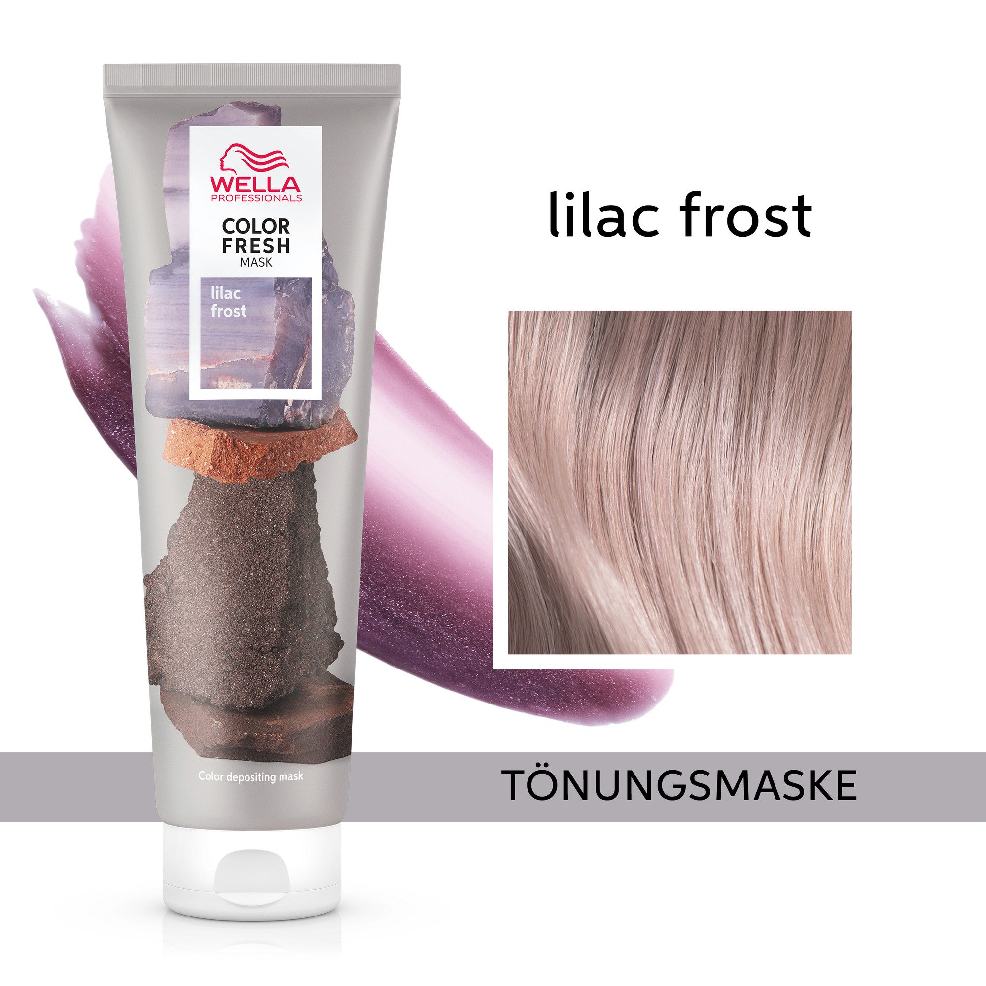 Wella Professionals Haarmaske Color Fresh Mask Lilac Frost, frei von Silikonen, auswaschbar, wöchentliche Anwendung