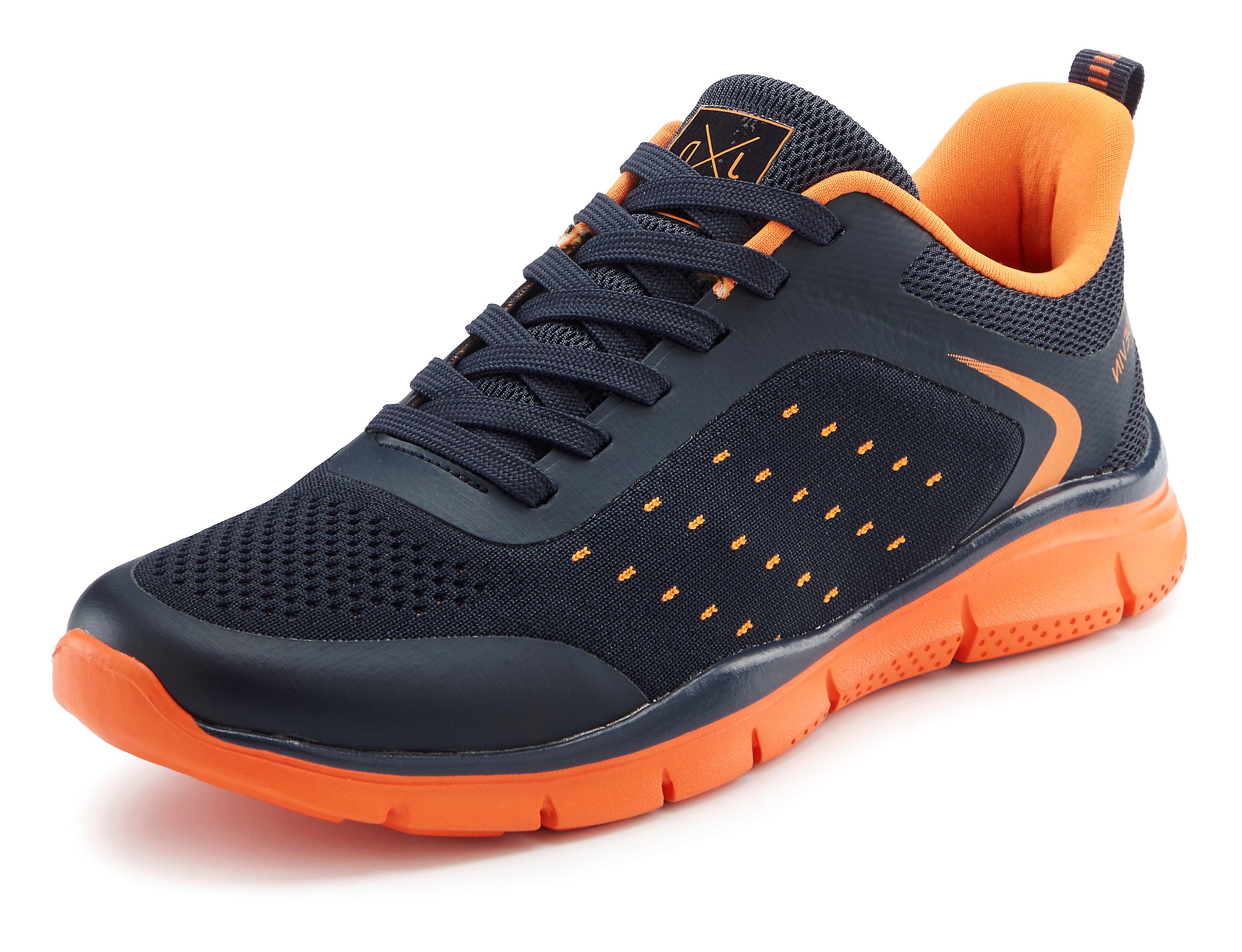 John Devin Schnürschuh, Freizeitschuhe, Schnürhalbschuhe, Halbschuh, Turnschuh Sneaker im sportiven Look mit farbiger Sohle VEGAN