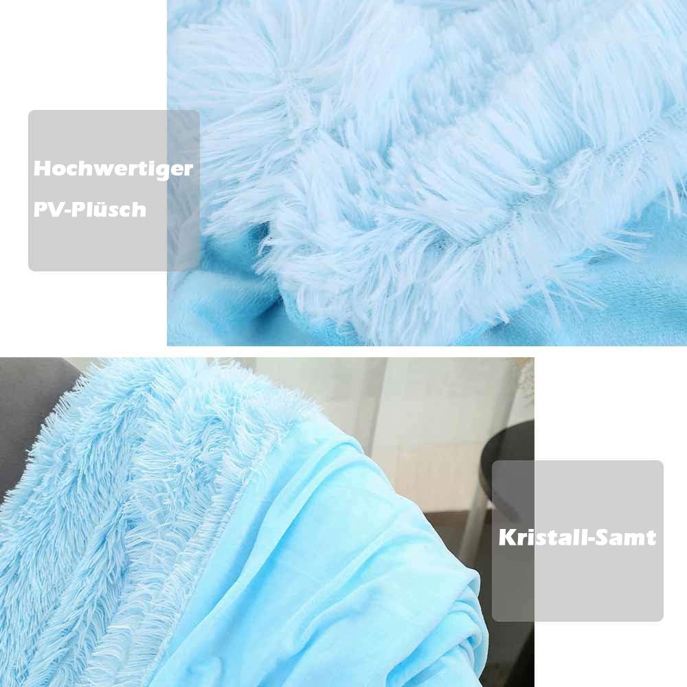 Wohndecke Kuscheldecke Flauschig,Ultraweiche Fleecedecke Leichte Warme Sofadecke, TUWENA, Wohn Kuscheldecke, Gemütliche Couchdecke, Atmungsaktiv & Pflegeleicht