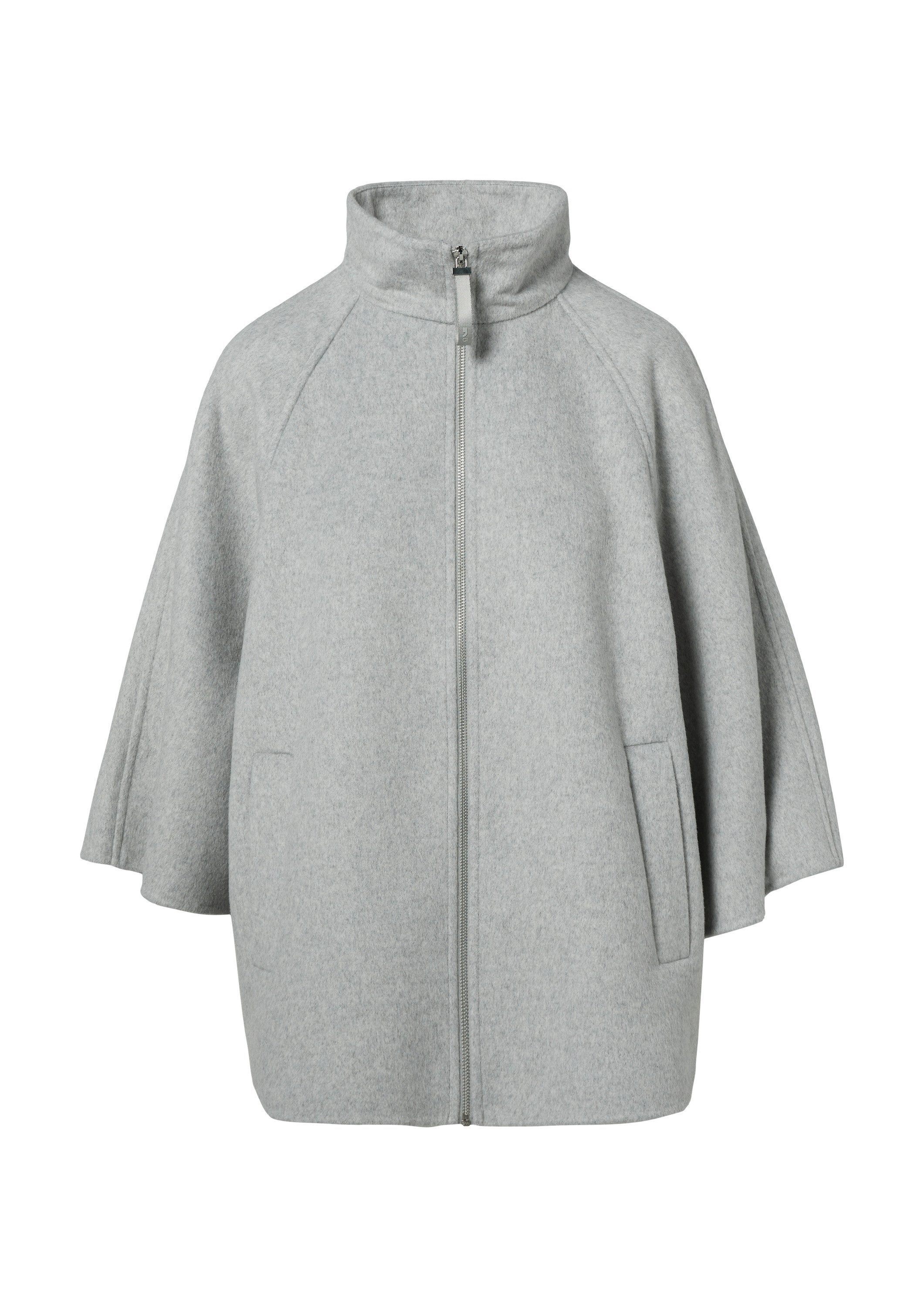 comma Poncho Outdoor-Umhang Wollmix-Cape im Loose Fit mit Raglan-Ärmeln