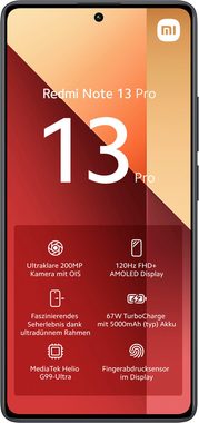 Xiaomi Redmi Note 13 Pro 256Gb Smartphone (16,94 cm/6,67 Zoll, 256 GB Speicherplatz, 200 MP Kamera)