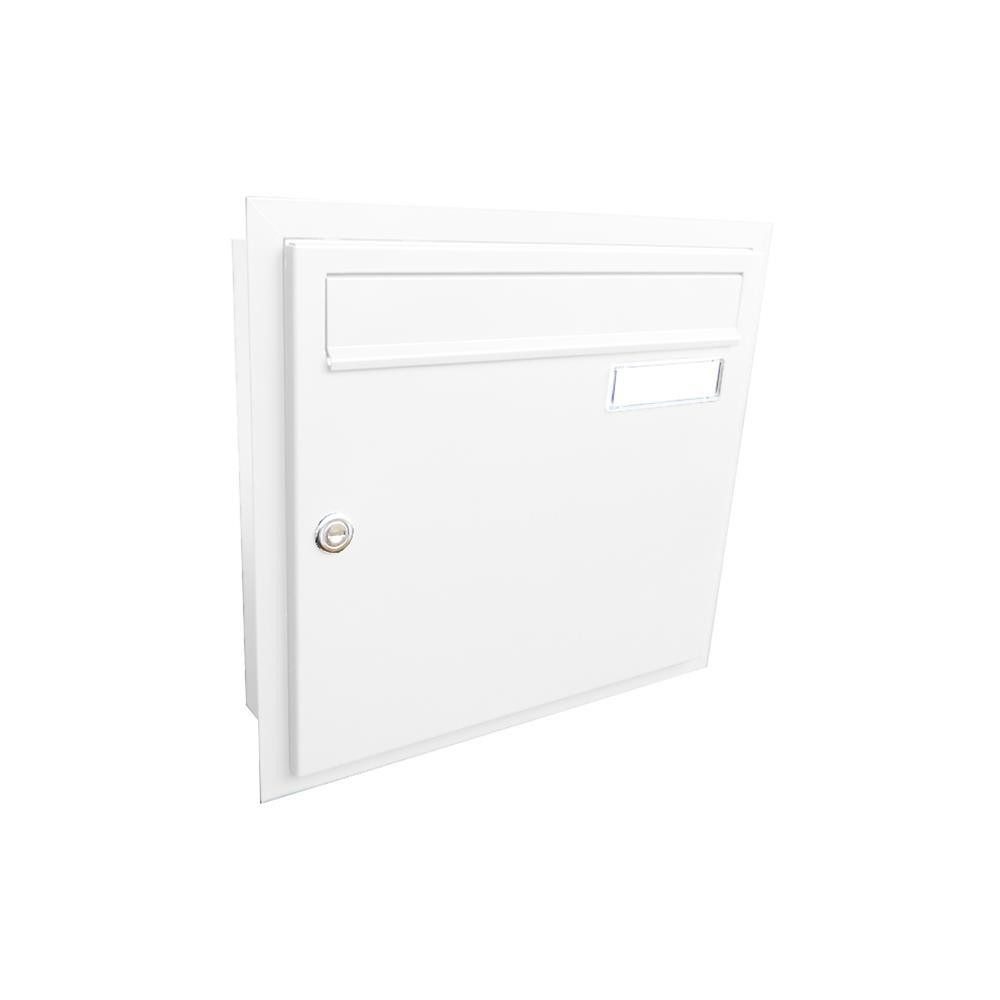 Letterbox24 Briefkasten A-01 Unterputz Briefkasten verschiedene RAL Farben, Briefkasten in RAL 9016