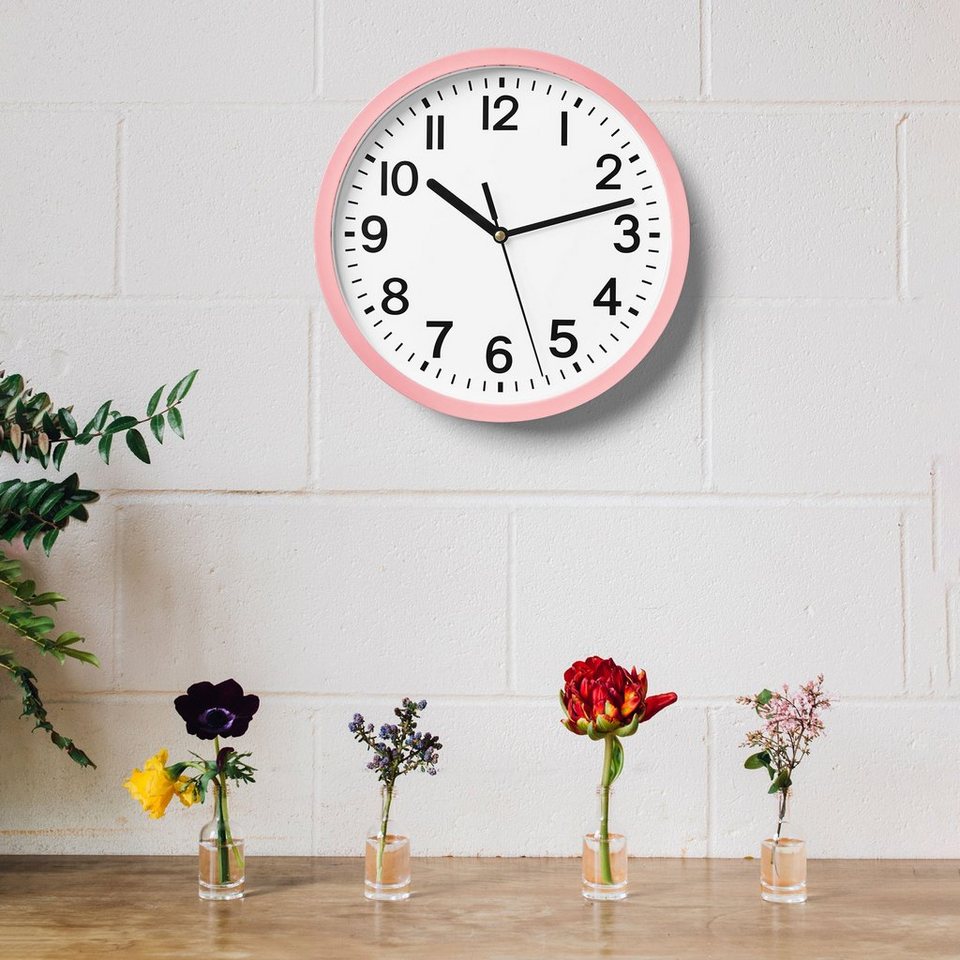Amare Kitchen Wanduhr Wanduhr, ZEIGER: Die Uhr verfügt über einen Stunden-,  Minuten- und