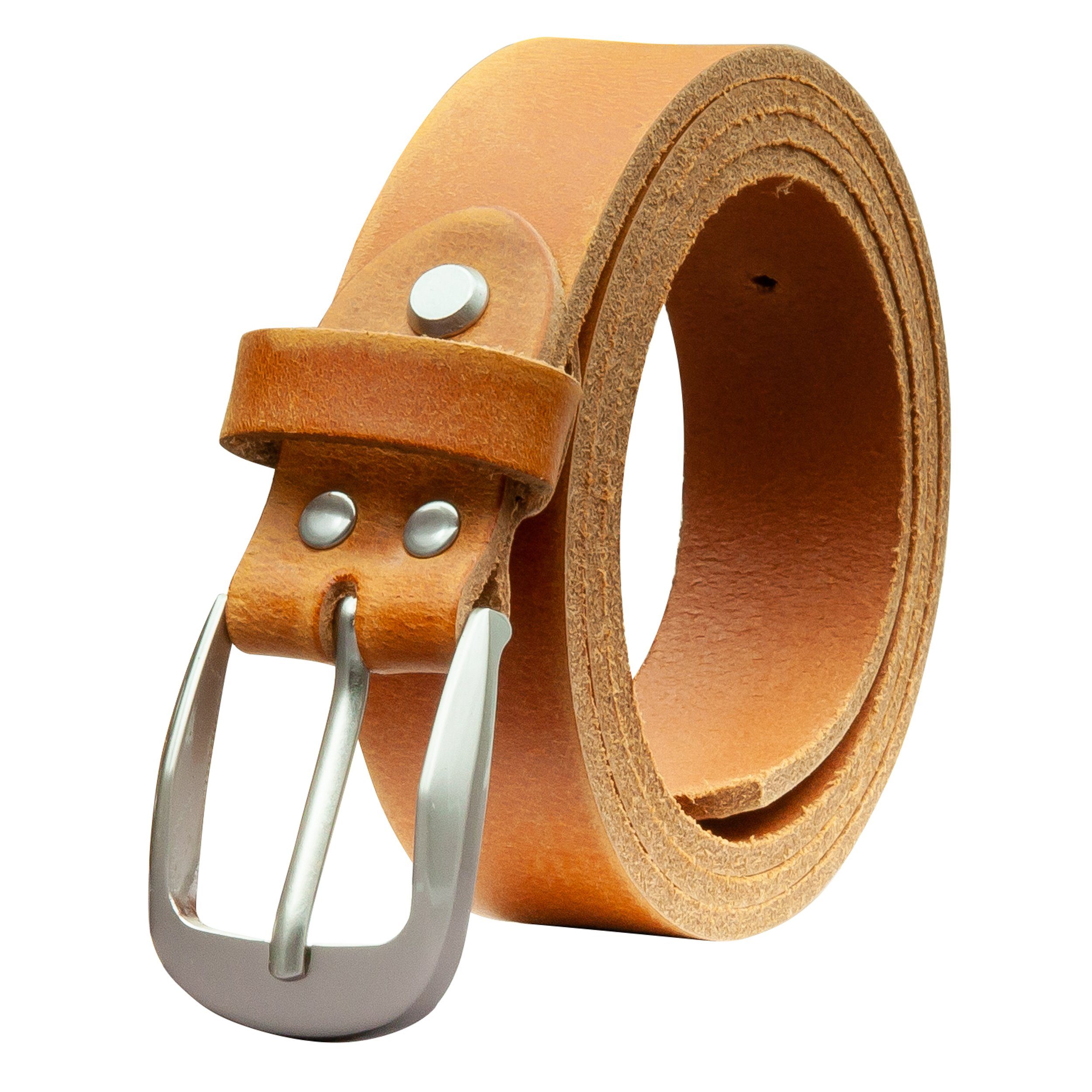 Ledergürtel OM32-GE-Cognac