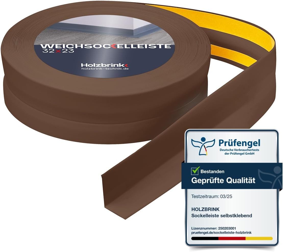 HOLZBRINK Sockelleiste HOLZBRINK selbstklebend PVC 32x23mm, 1 m, L: 100 cm, günstig online kaufen