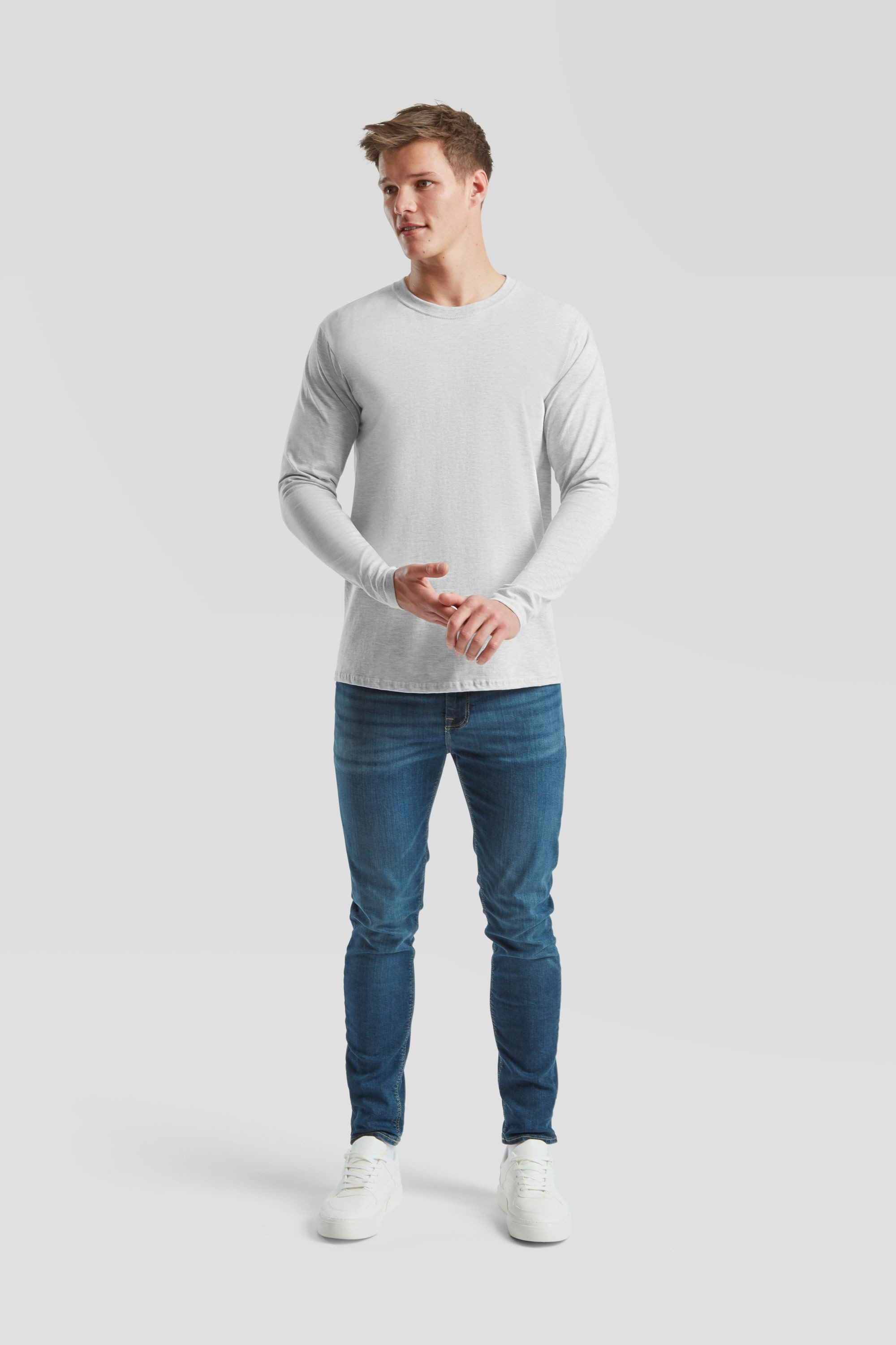 Fruit of the Loom Rundhalsshirt Iconic 195 Ringspun Premium Long Sleeve T günstig online kaufen