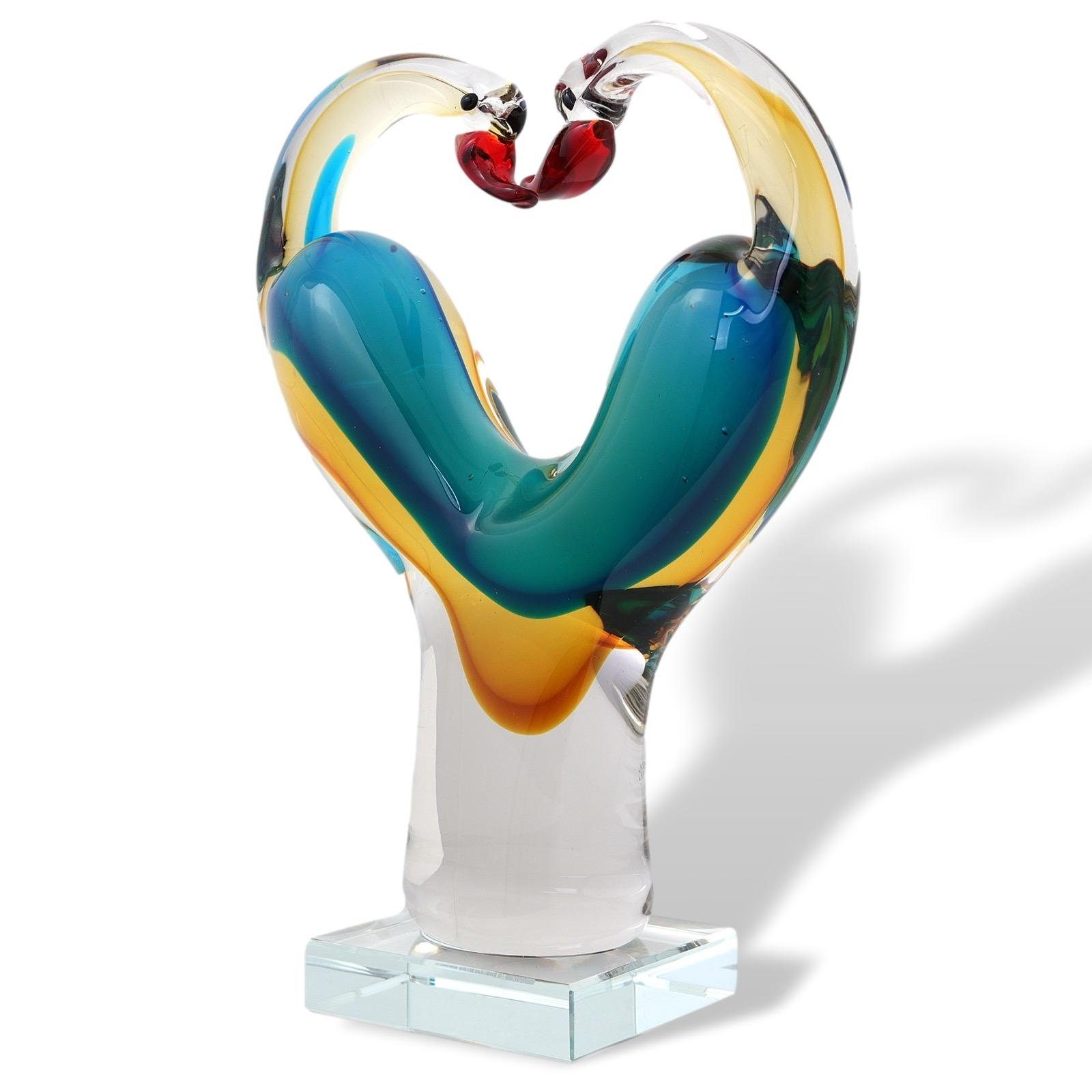 Liebe Hochz Glasfigur Liebespaar Paar Figur Skulptur Aubaho Glas Dekofigur Glasskulptur