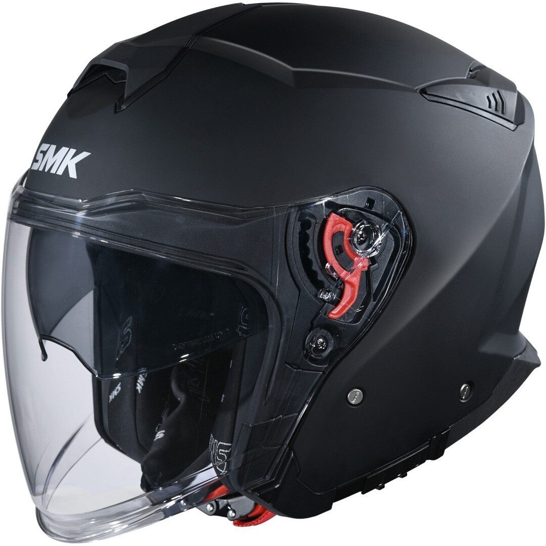 SMK Motorradhelm GTJ Jethelm, vorbereitet für Kommunikationssystem,integriertes Sonnenvisier