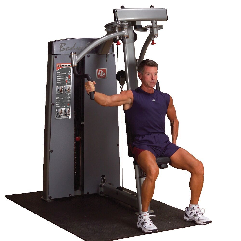 Body-Solid Kraftstation Butterfly-/Butterfly Reverse-Maschine Pro Dual, Arme voneinander unabhängig benutzbar mit 5 Startpositionen