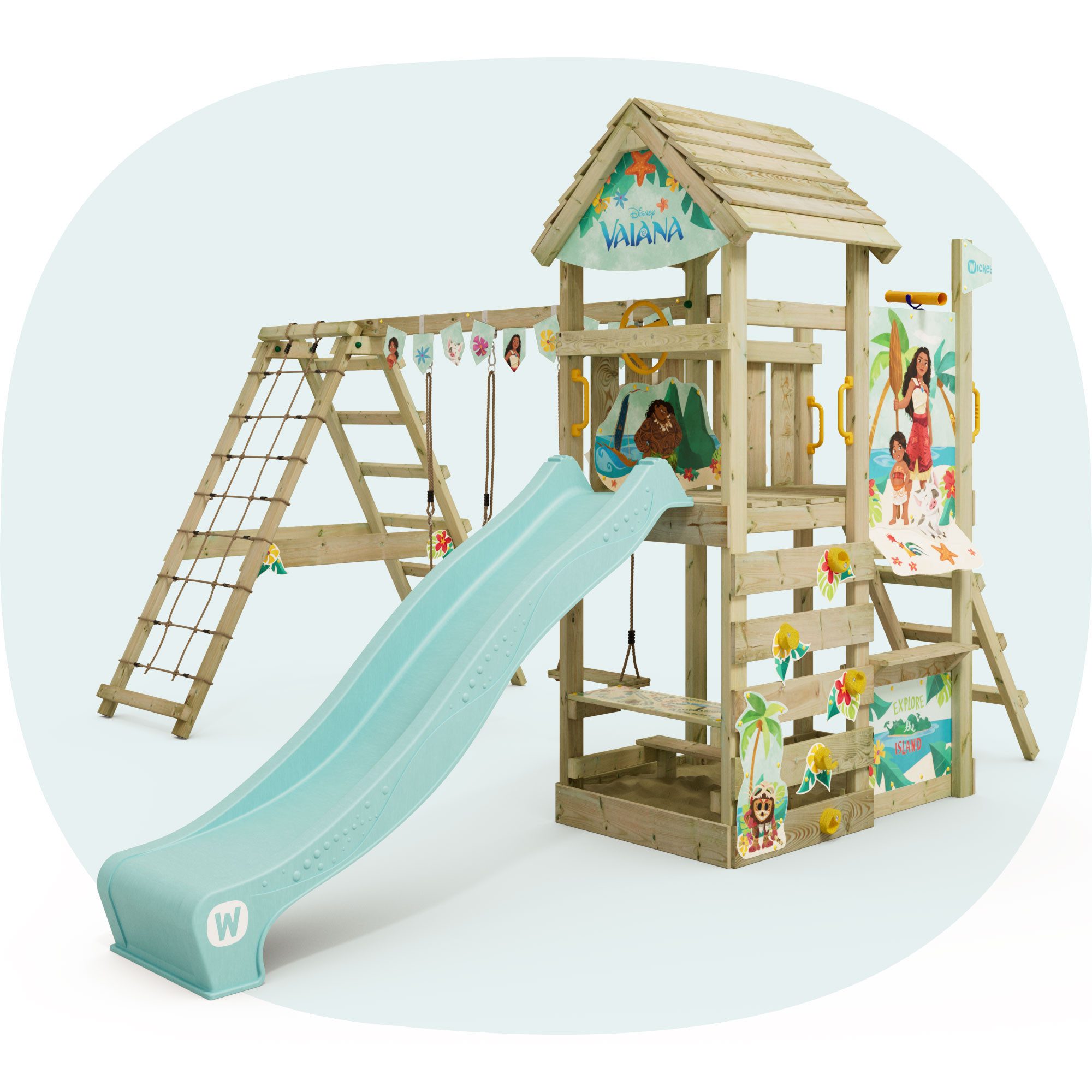 Wickey Spielturm Disney Story – Garten - Klettergerüst in verschiedenen Designs, Unvergessliche Disney-Momente für Kinder – 10 Jahre Garantie*