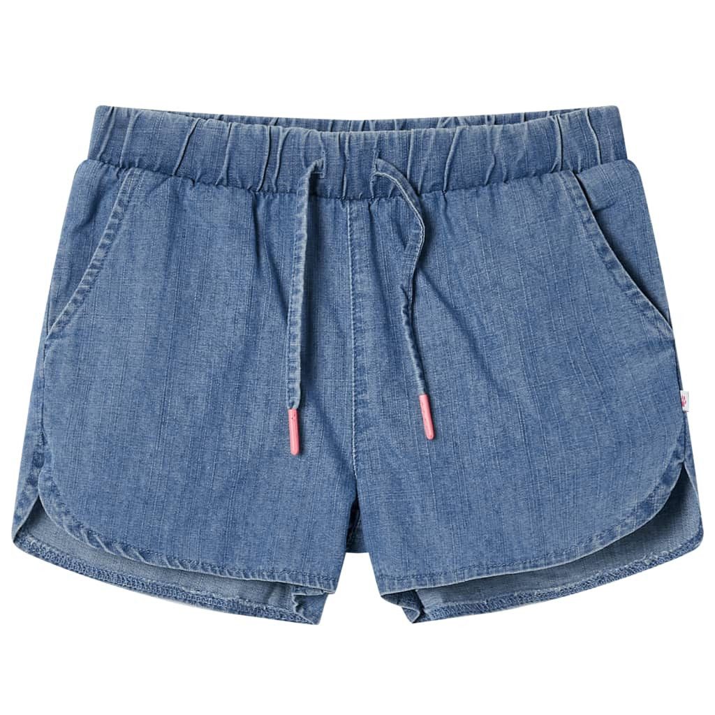 Trainingshose Kindershorts Jeansblau 140