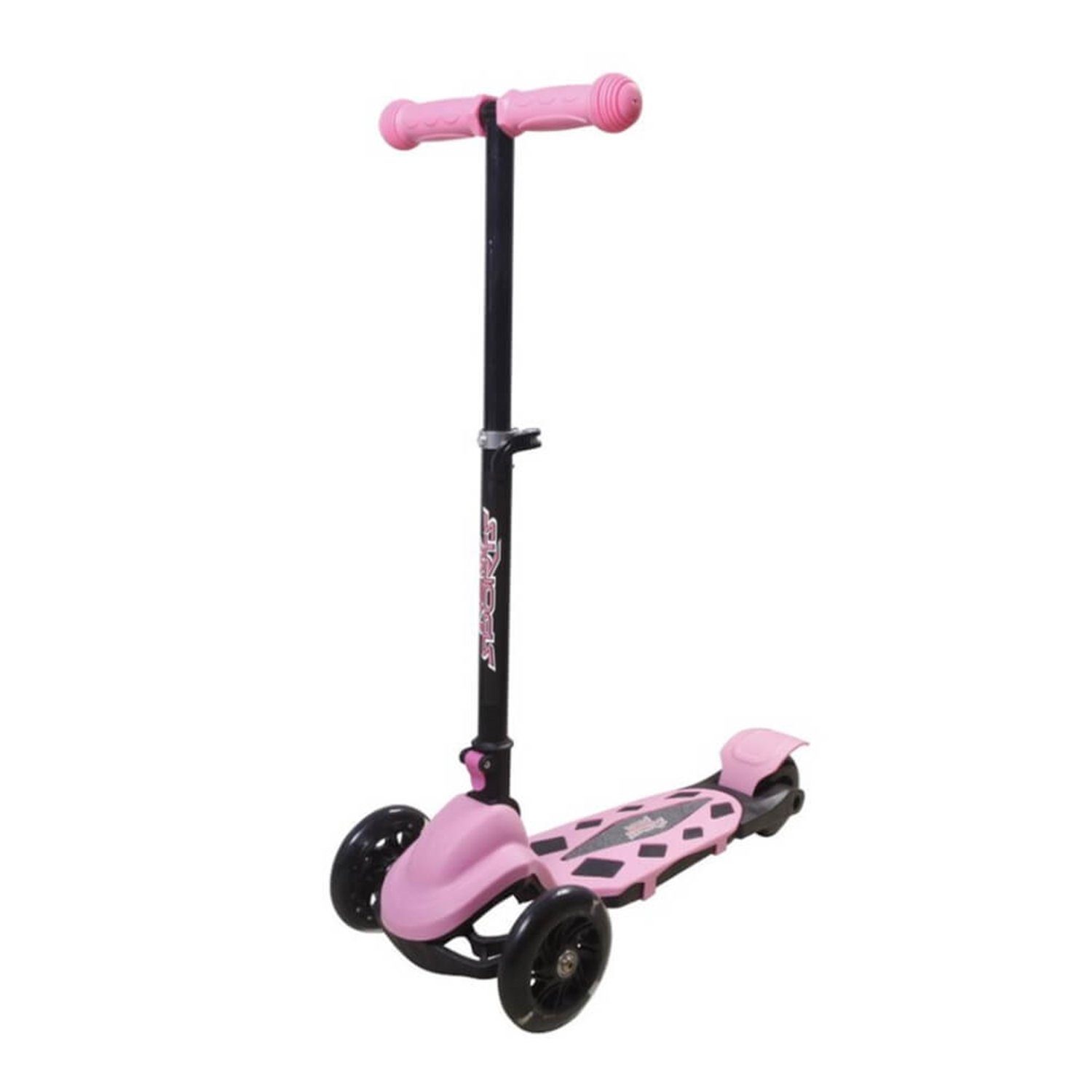 Vedes Scooter 73422019 New Sports 3-Wheel Scooter Rosa, klappbar, 110 mm
