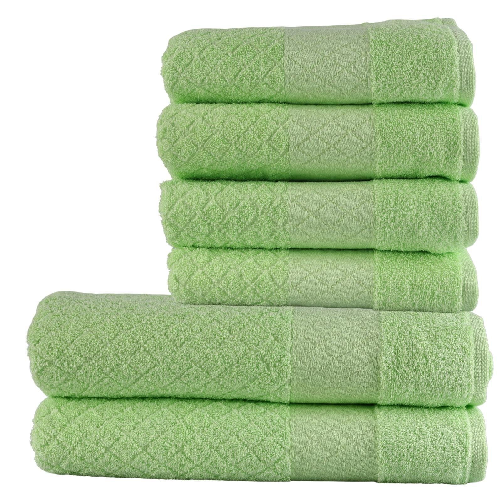 Plentyfy Handtücher Hand- &Duschtuch (6-St), Frottee aus Badetuch Baumwolle, Duschhandtuch Set Set Handtuch - 100% 6tlg 