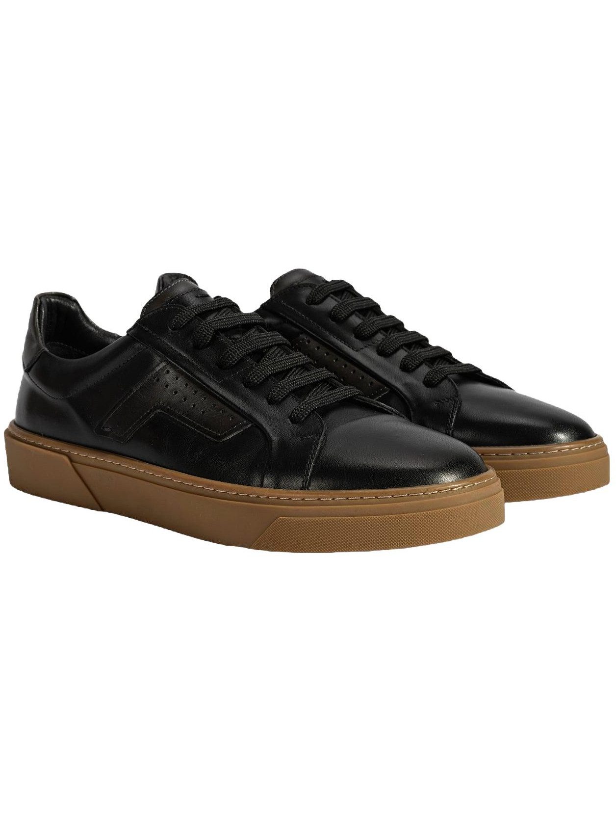 Desa Desa Herren-Freizeitschuhe mit Schnürung – Obermaterial aus Leder, Sch Sneaker