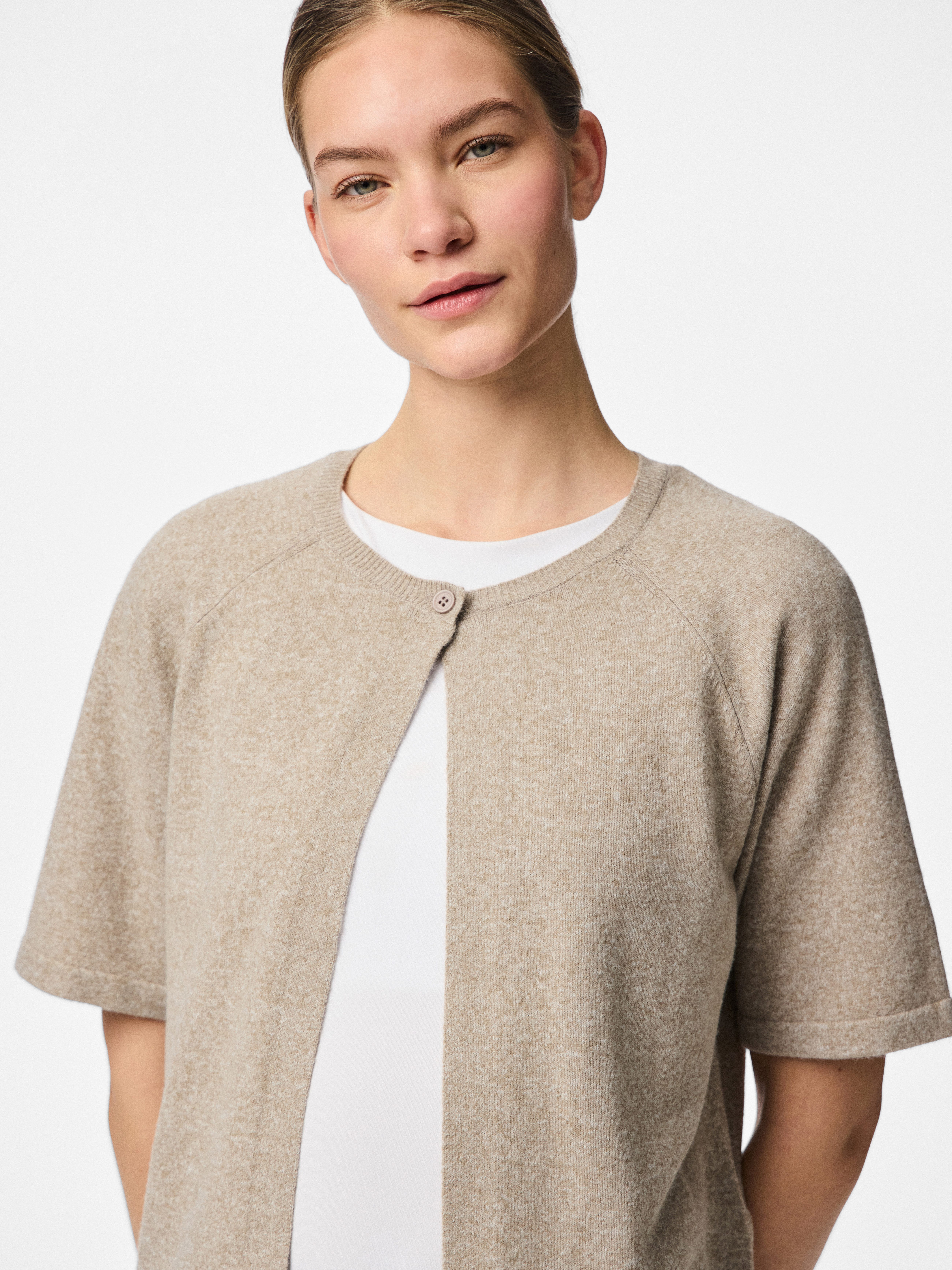 pieces Rundhalspullover PCBREE SS O-NECK KNIT CARDIGAN NOOS BC günstig online kaufen