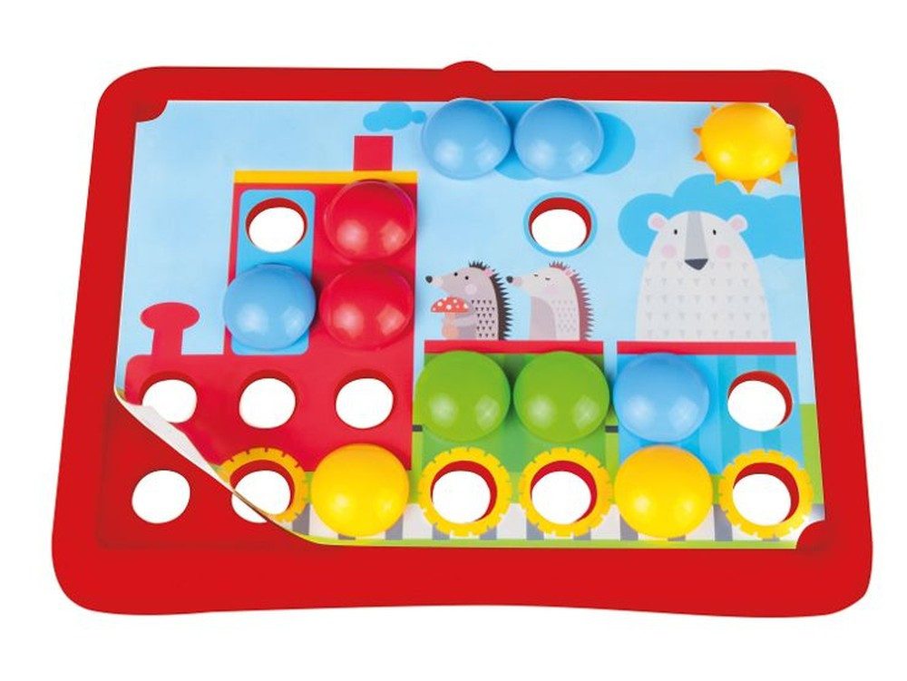SIMM Spielwaren Kreativset My First Mosaik Verkehr Steckspiel für Kleinkinder