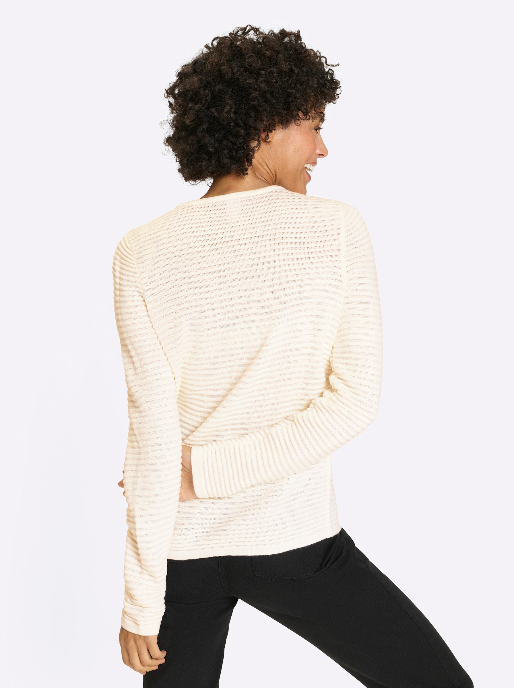 Sieh an! Strickpullover Langarm-Pullover günstig online kaufen