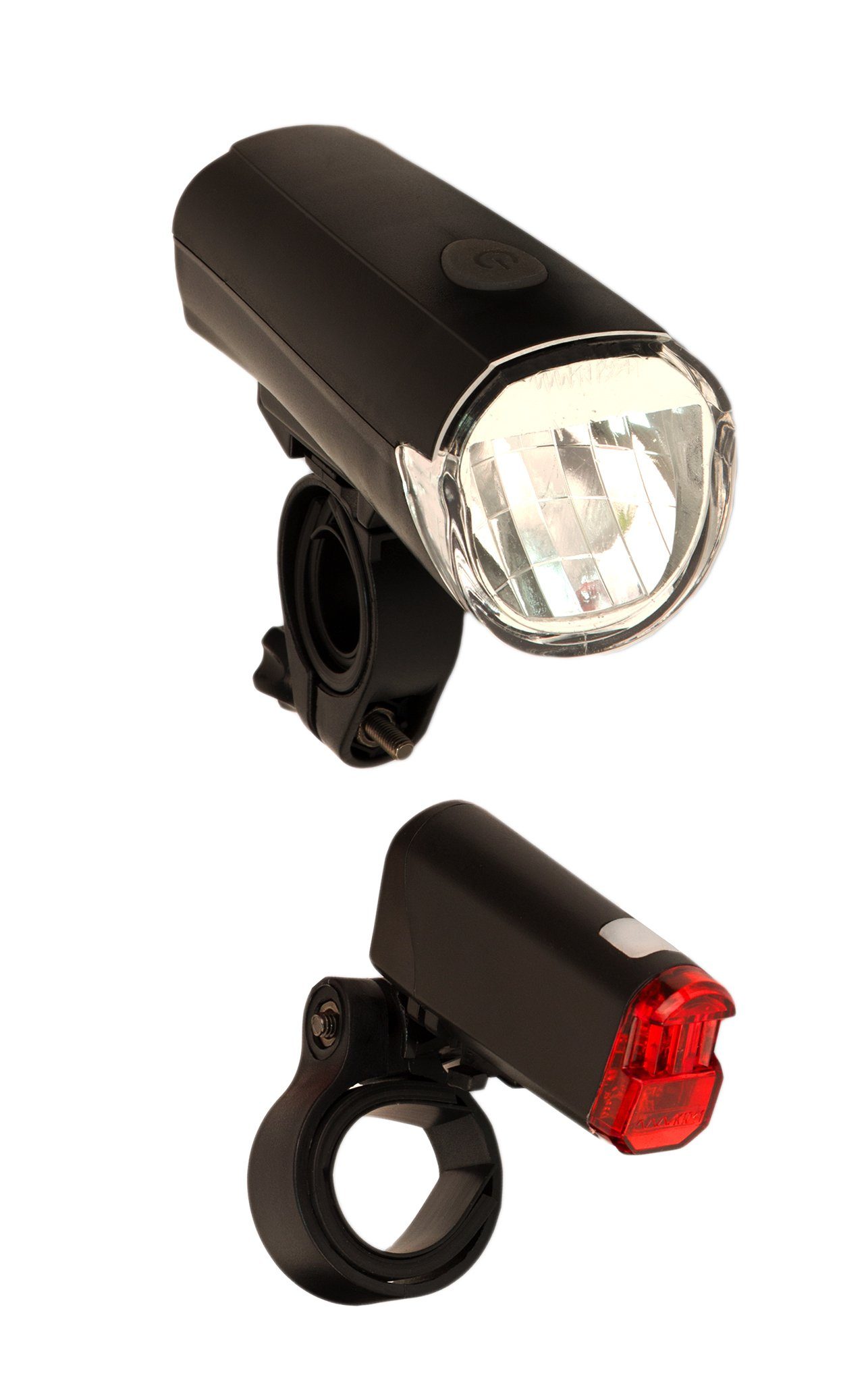 Filmer Fahrradbeleuchtung Fahrradlicht Set 30 Lux LED Front Vorder