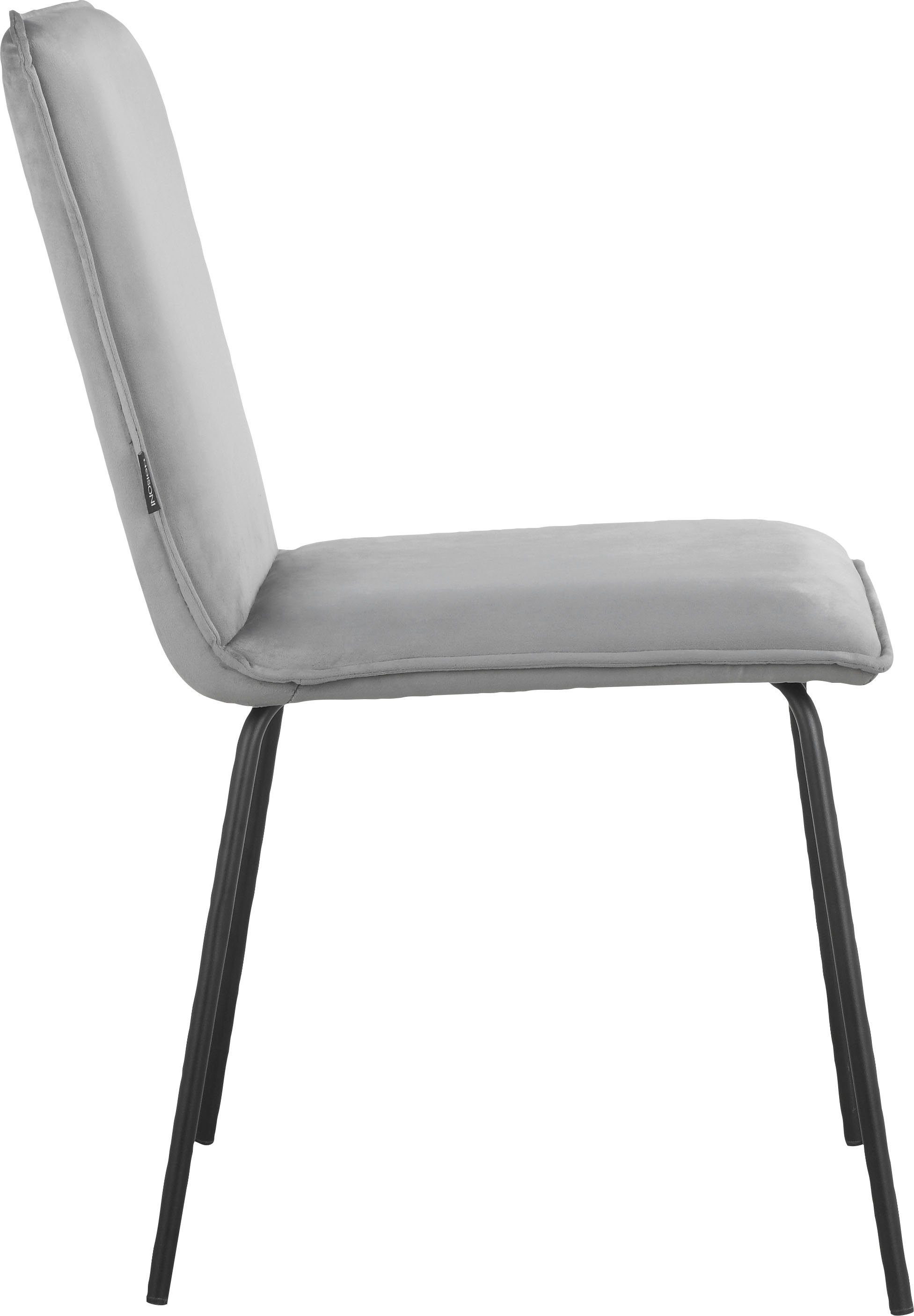 INOSIGN Esszimmerstuhl Set erhältlich, mit Melong und gepolstert, St), grau Sitzhöhe Rücken im 48,5cm Sitz 2er (2