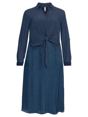 Sheego Maxikleid Große Größen mit Bluse, aus Satin und Crêpe