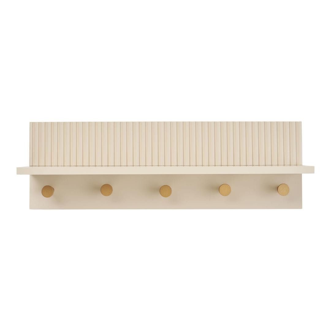 ebuy24 Garderobenhalter Nika Wandgarderobe 5 Haken beige. günstig online kaufen