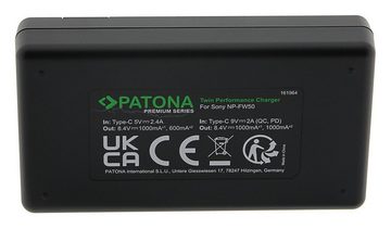 Patona Sony Alpha 6000 6400 PD Schnell-Ladegerät USB-C Kamera-Ladegerät (Nylon USB-C Kabel inklusive)