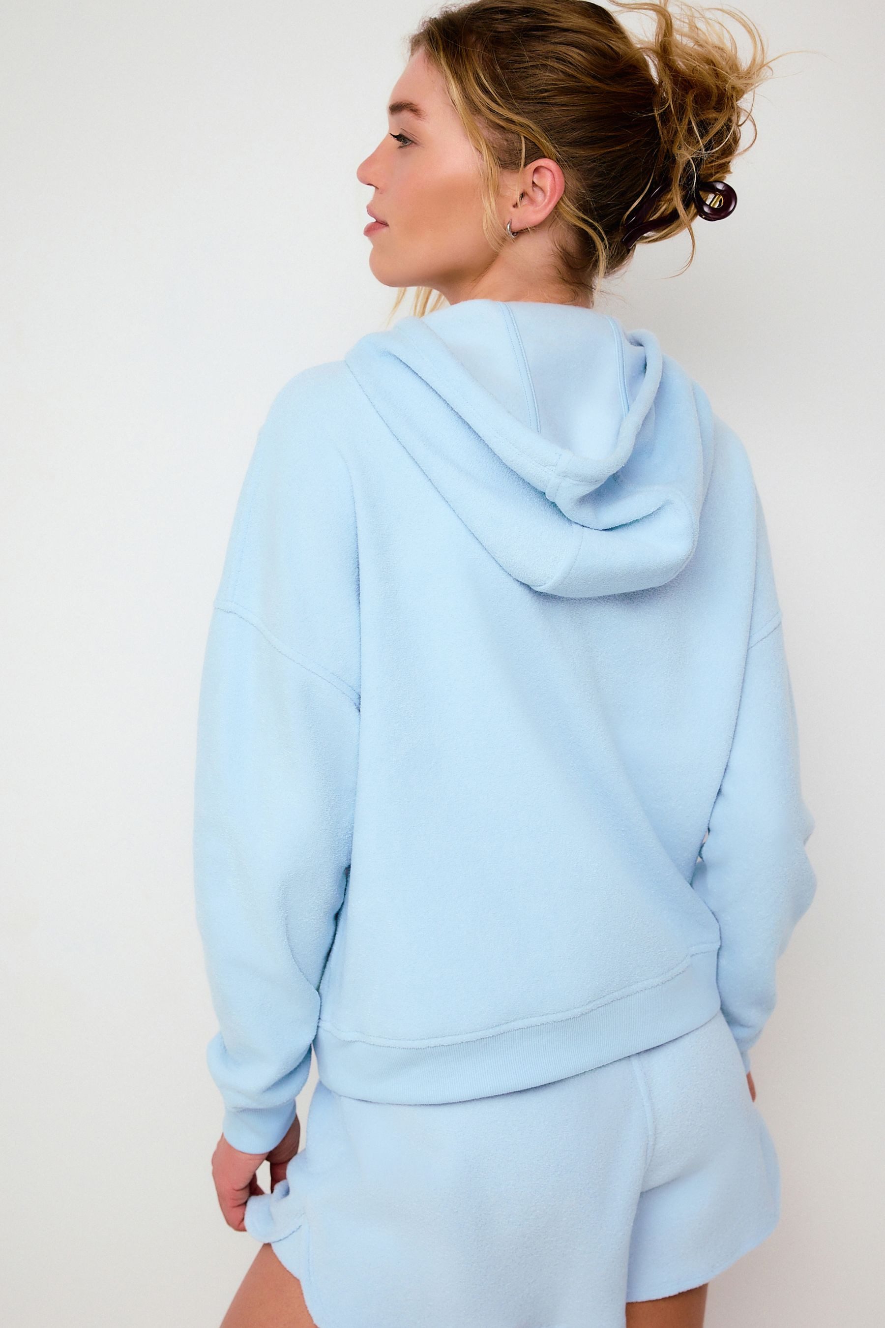 Next Kapuzenpullover Frottee-Hoodie mit durchgehendem Reißverschluss (1-tlg)